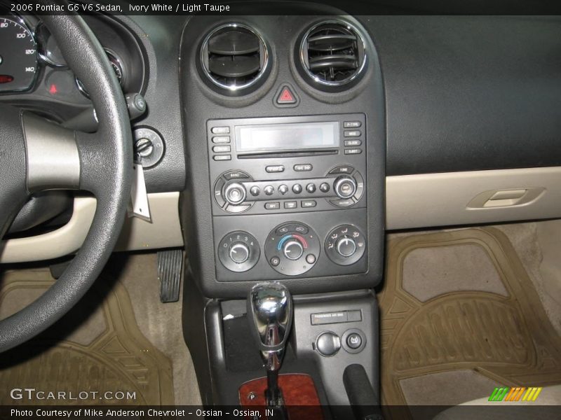 Ivory White / Light Taupe 2006 Pontiac G6 V6 Sedan