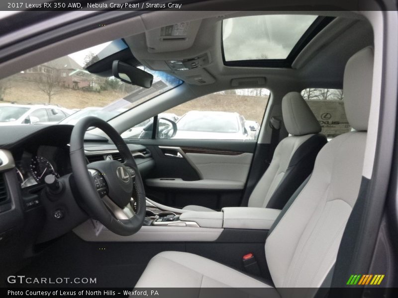 Nebula Gray Pearl / Stratus Gray 2017 Lexus RX 350 AWD
