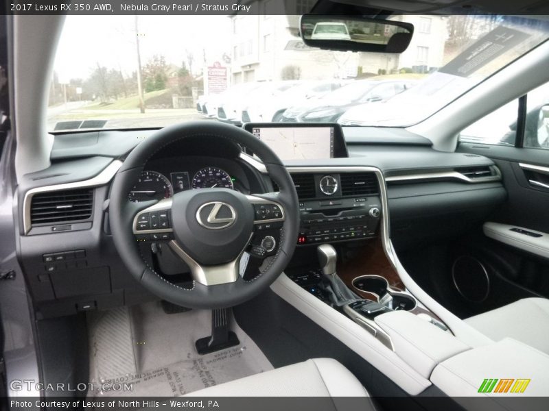 Nebula Gray Pearl / Stratus Gray 2017 Lexus RX 350 AWD