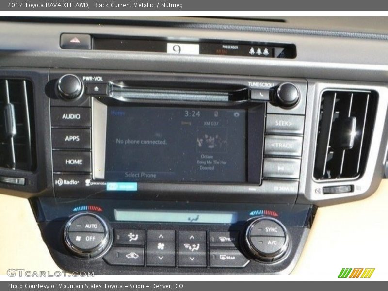 Black Current Metallic / Nutmeg 2017 Toyota RAV4 XLE AWD
