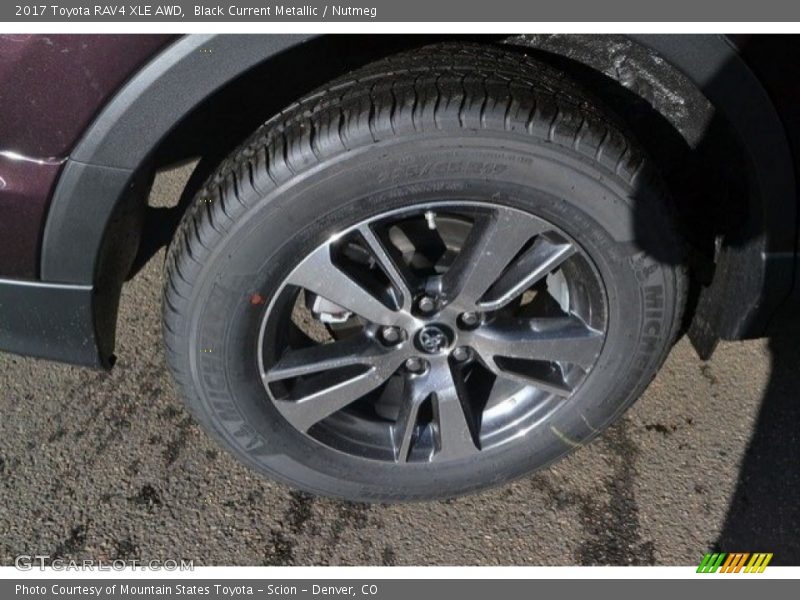 Black Current Metallic / Nutmeg 2017 Toyota RAV4 XLE AWD