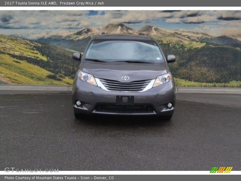 Predawn Gray Mica / Ash 2017 Toyota Sienna XLE AWD