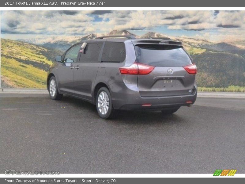 Predawn Gray Mica / Ash 2017 Toyota Sienna XLE AWD