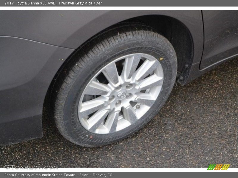 Predawn Gray Mica / Ash 2017 Toyota Sienna XLE AWD