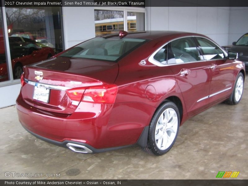 Siren Red Tintcoat / Jet Black/Dark Titanium 2017 Chevrolet Impala Premier