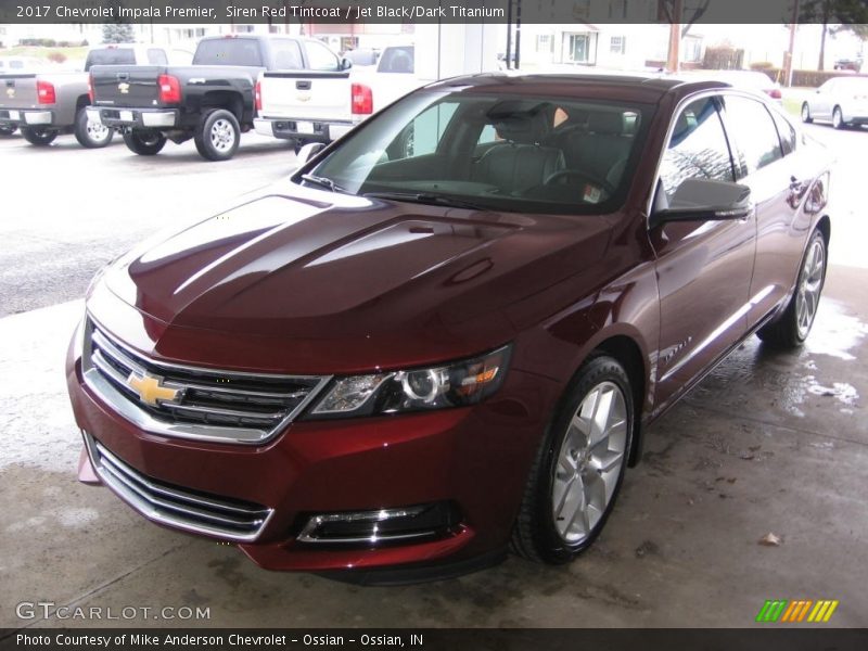 Siren Red Tintcoat / Jet Black/Dark Titanium 2017 Chevrolet Impala Premier