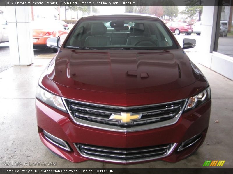 Siren Red Tintcoat / Jet Black/Dark Titanium 2017 Chevrolet Impala Premier