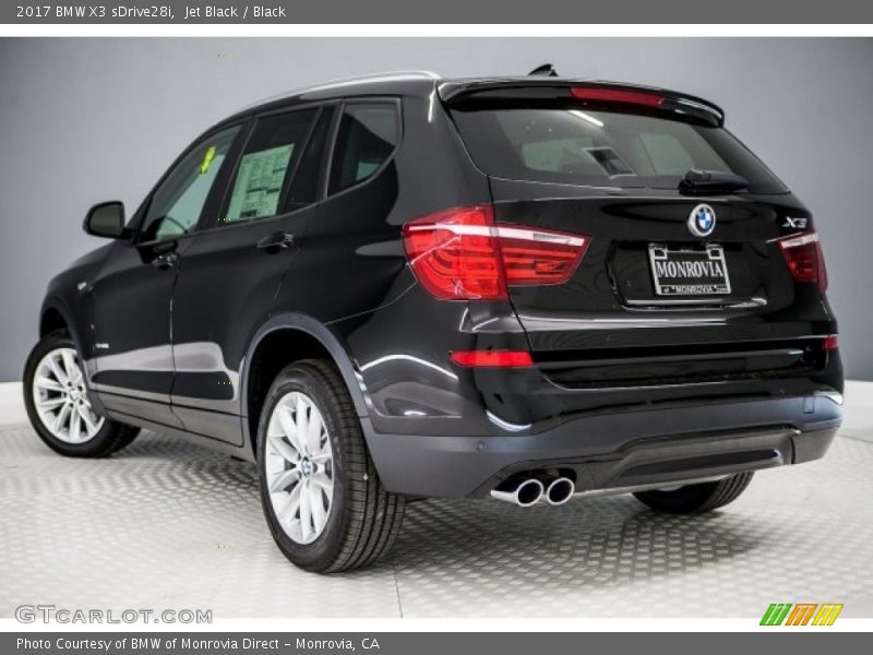 Jet Black / Black 2017 BMW X3 sDrive28i