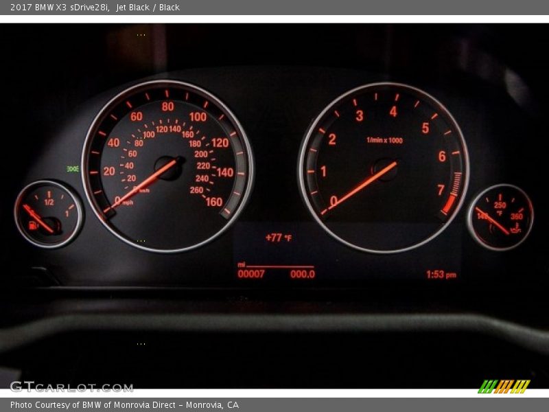 Jet Black / Black 2017 BMW X3 sDrive28i