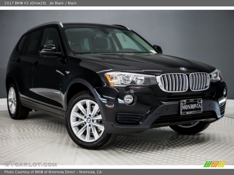 Jet Black / Black 2017 BMW X3 sDrive28i