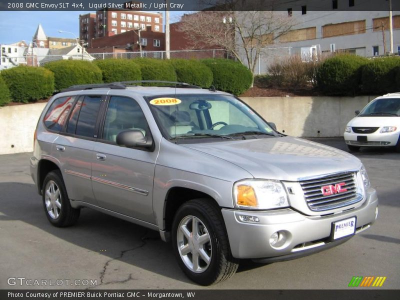 Liquid Silver Metallic / Light Gray 2008 GMC Envoy SLT 4x4