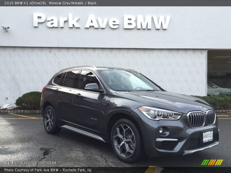 Mineral Grey Metallic / Black 2016 BMW X1 xDrive28i