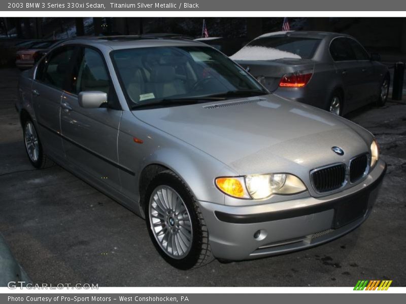 Titanium Silver Metallic / Black 2003 BMW 3 Series 330xi Sedan