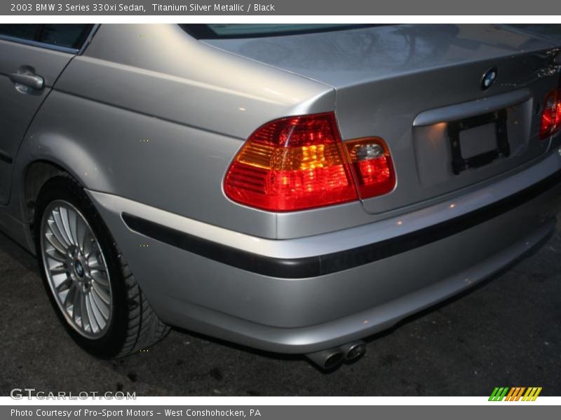 Titanium Silver Metallic / Black 2003 BMW 3 Series 330xi Sedan