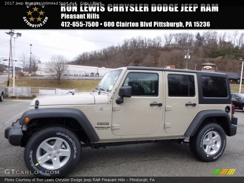 Gobi / Black 2017 Jeep Wrangler Unlimited Sport 4x4