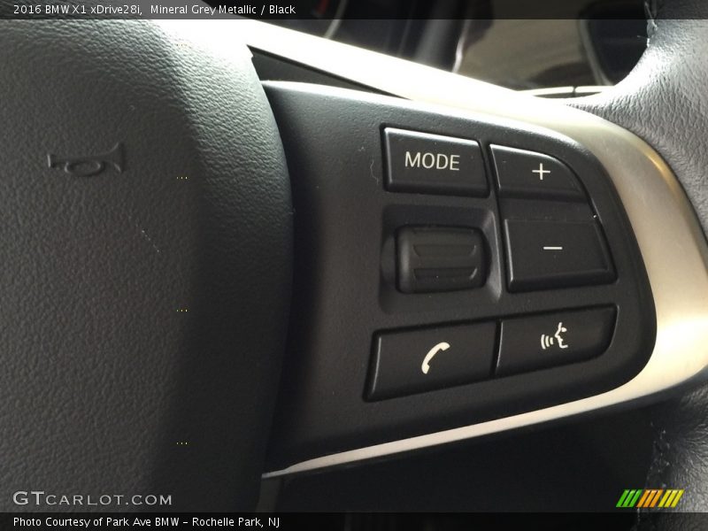 Mineral Grey Metallic / Black 2016 BMW X1 xDrive28i