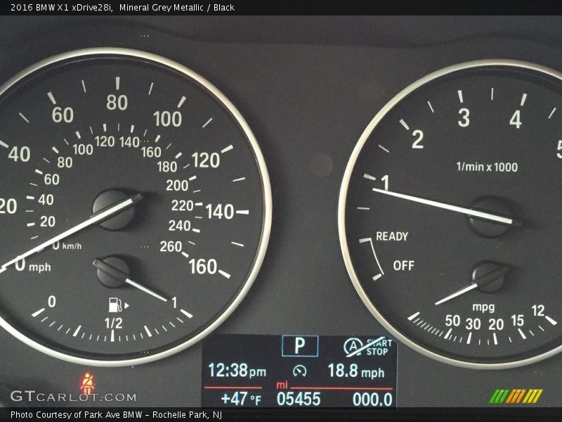 Mineral Grey Metallic / Black 2016 BMW X1 xDrive28i