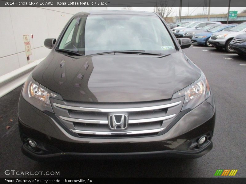 Kona Coffee Metallic / Black 2014 Honda CR-V EX AWD