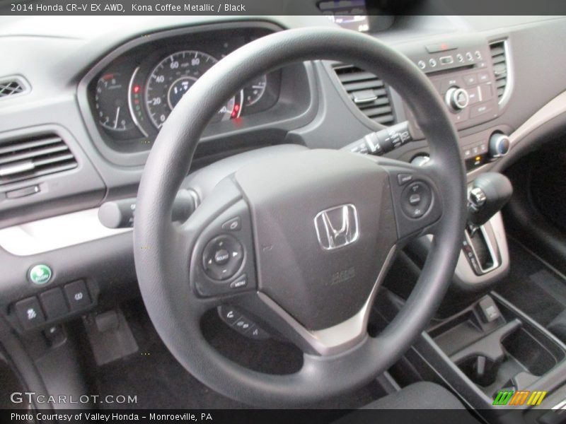 Kona Coffee Metallic / Black 2014 Honda CR-V EX AWD