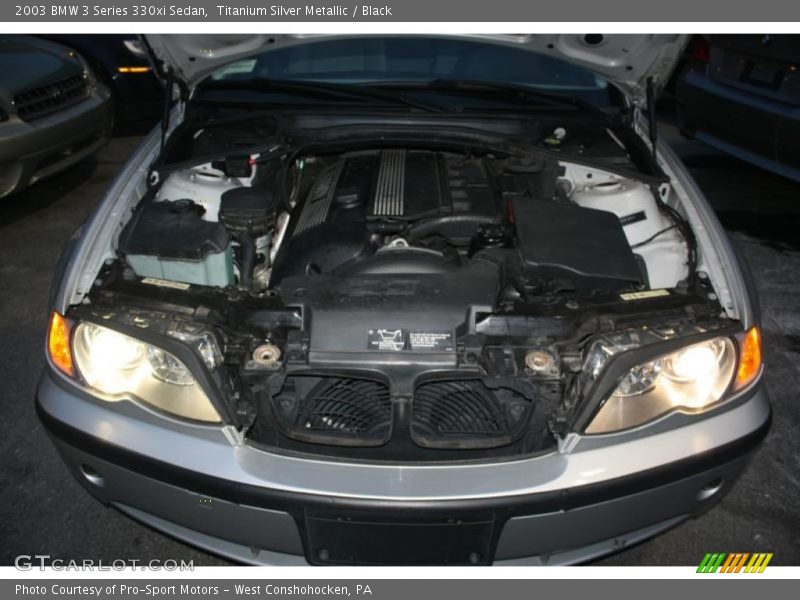 Titanium Silver Metallic / Black 2003 BMW 3 Series 330xi Sedan
