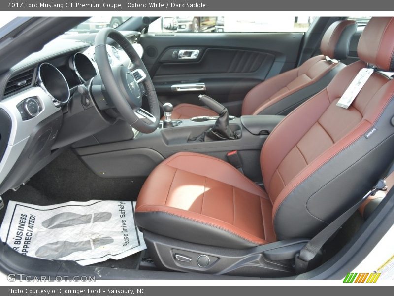  2017 Mustang GT Premium Coupe Dark Saddle Interior