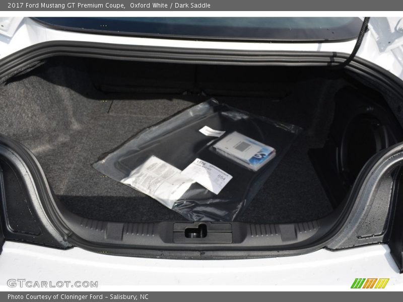 Oxford White / Dark Saddle 2017 Ford Mustang GT Premium Coupe