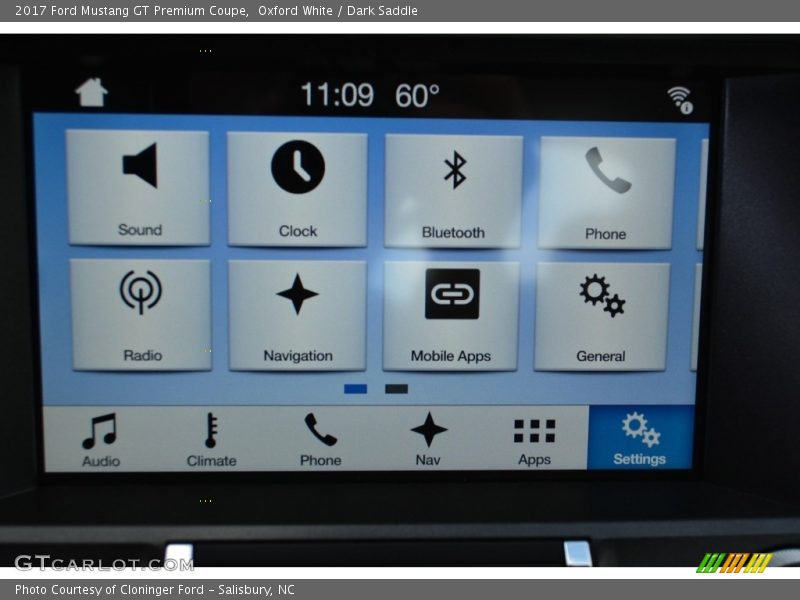Controls of 2017 Mustang GT Premium Coupe