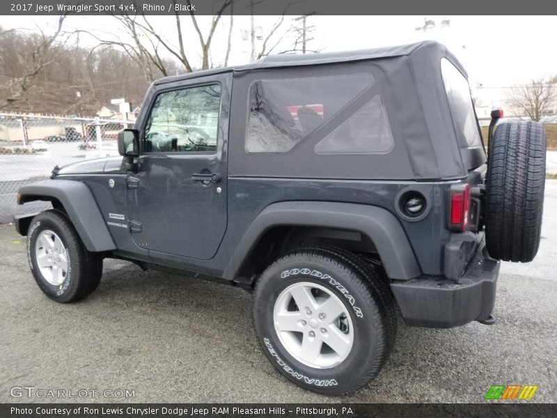 Rhino / Black 2017 Jeep Wrangler Sport 4x4