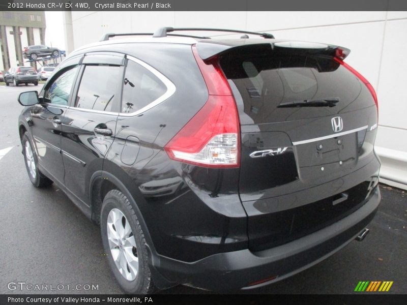 Crystal Black Pearl / Black 2012 Honda CR-V EX 4WD