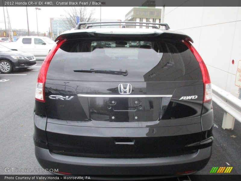 Crystal Black Pearl / Black 2012 Honda CR-V EX 4WD