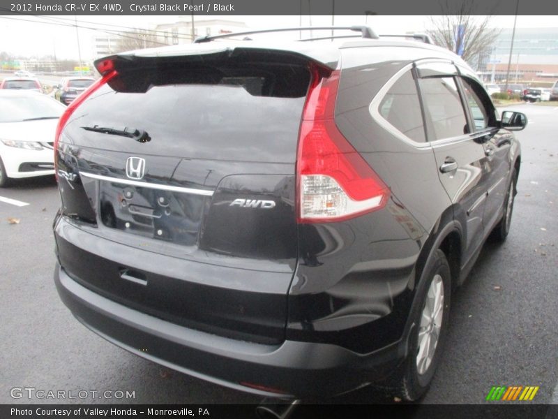 Crystal Black Pearl / Black 2012 Honda CR-V EX 4WD