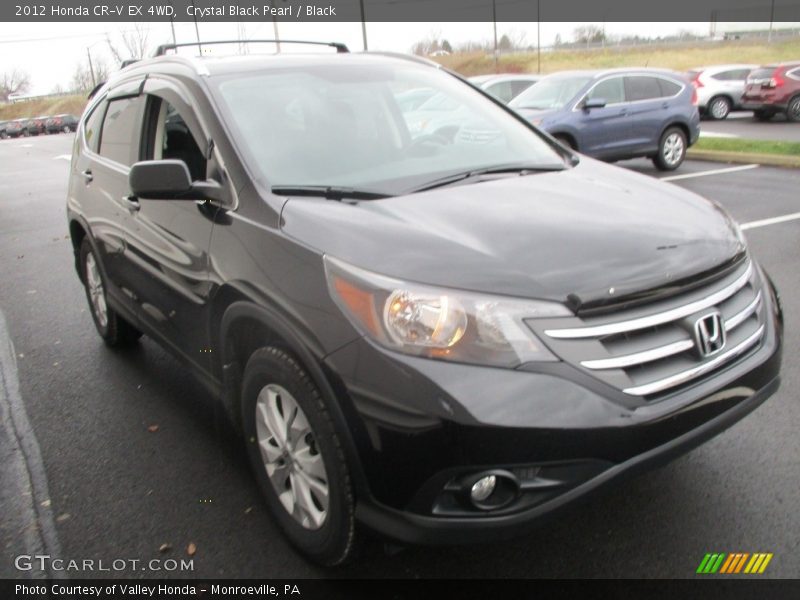 Crystal Black Pearl / Black 2012 Honda CR-V EX 4WD