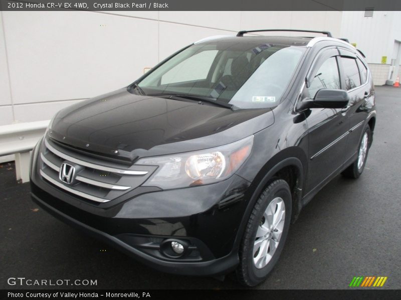 Crystal Black Pearl / Black 2012 Honda CR-V EX 4WD