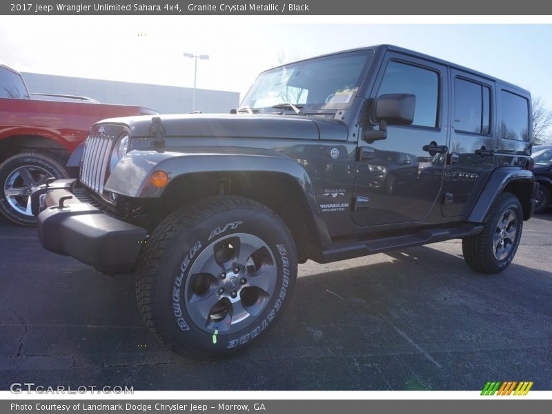Granite Crystal Metallic / Black 2017 Jeep Wrangler Unlimited Sahara 4x4