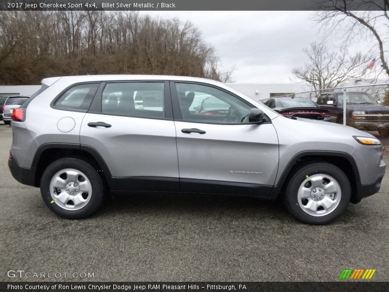 Billet Silver Metallic / Black 2017 Jeep Cherokee Sport 4x4