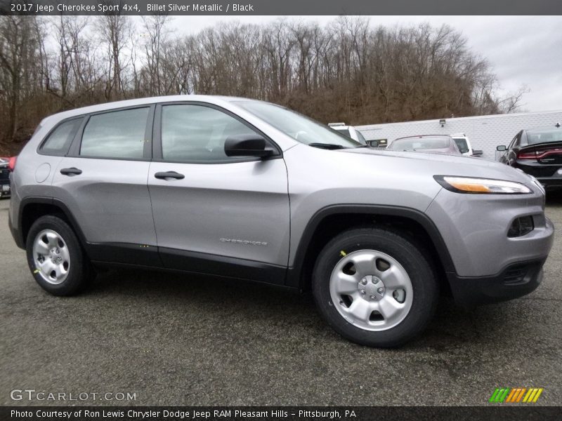 Billet Silver Metallic / Black 2017 Jeep Cherokee Sport 4x4