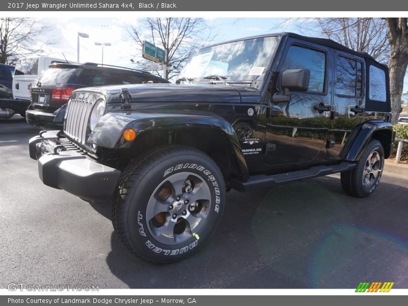 Black / Black 2017 Jeep Wrangler Unlimited Sahara 4x4