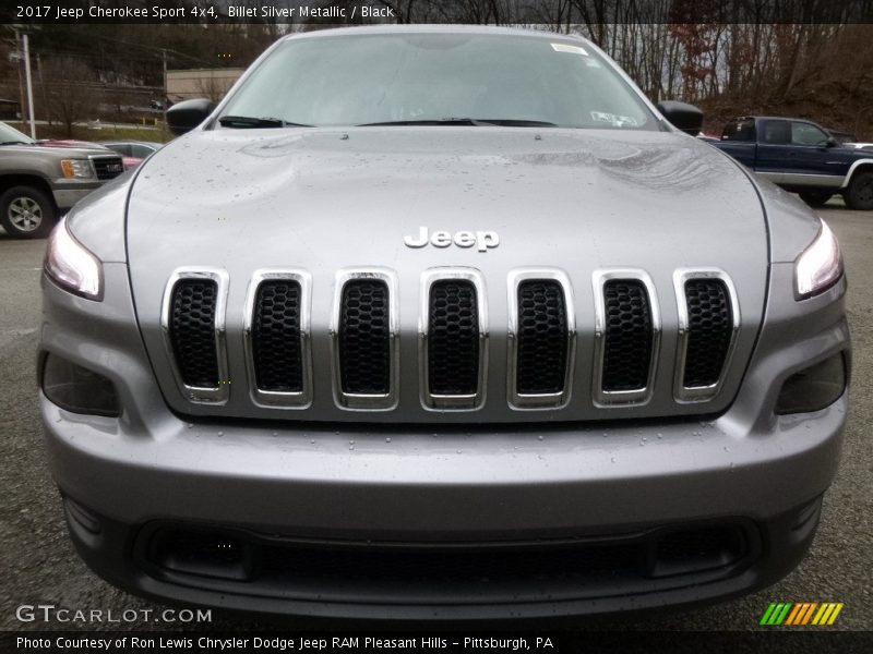 Billet Silver Metallic / Black 2017 Jeep Cherokee Sport 4x4