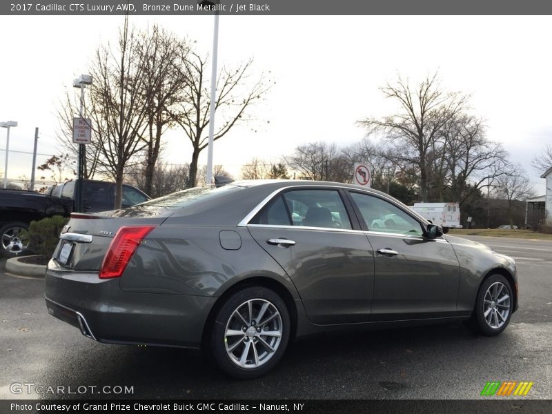 Bronze Dune Metallic / Jet Black 2017 Cadillac CTS Luxury AWD