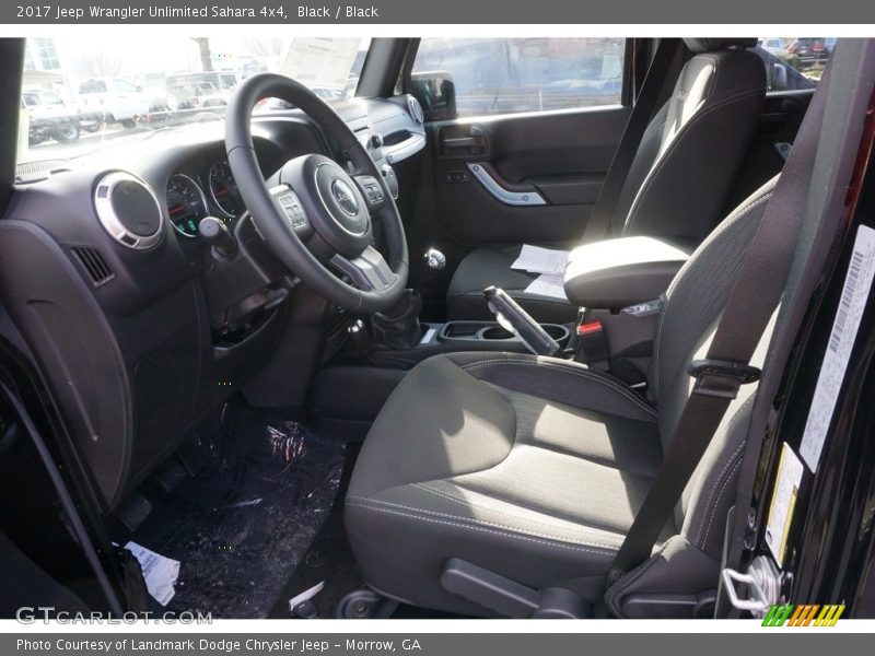 Black / Black 2017 Jeep Wrangler Unlimited Sahara 4x4