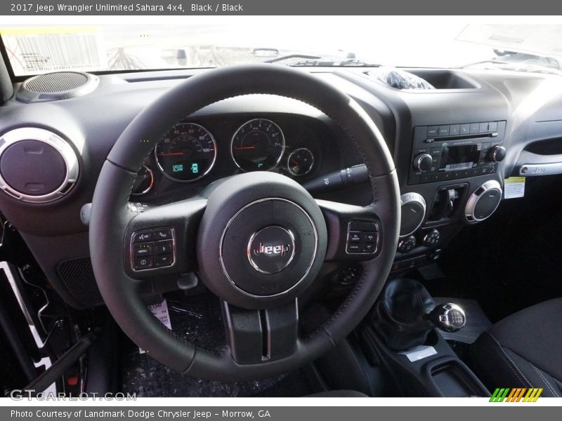 Black / Black 2017 Jeep Wrangler Unlimited Sahara 4x4