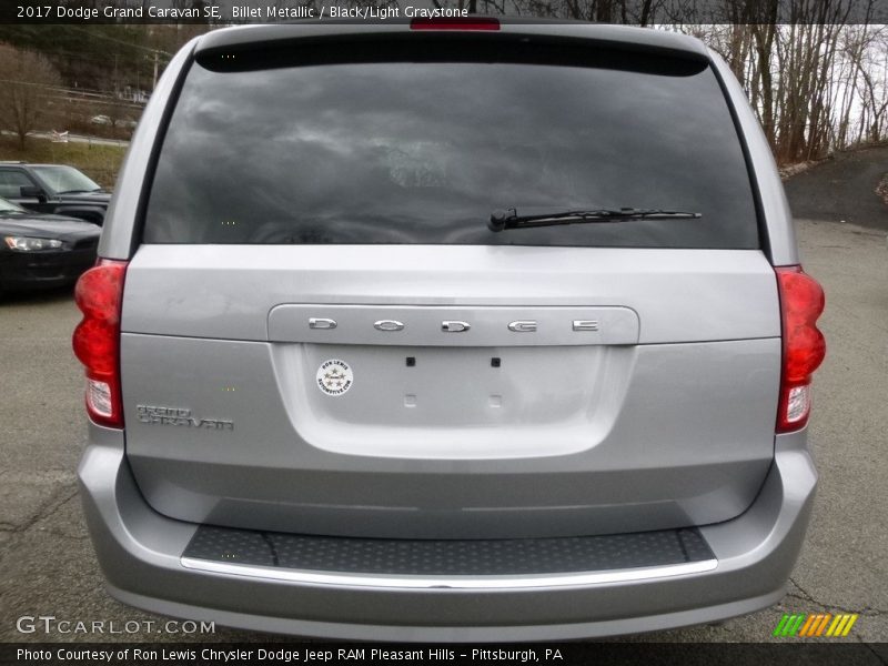 Billet Metallic / Black/Light Graystone 2017 Dodge Grand Caravan SE