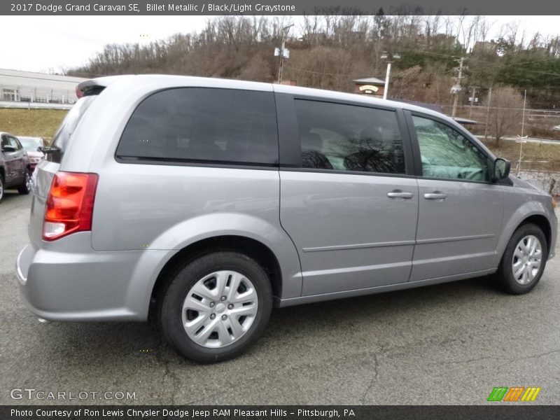 Billet Metallic / Black/Light Graystone 2017 Dodge Grand Caravan SE