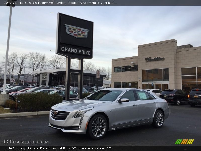 Radiant Silver Metallic / Jet Black 2017 Cadillac CT6 3.6 Luxury AWD Sedan
