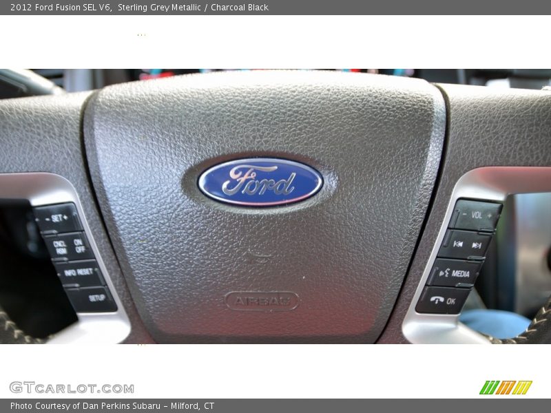 Sterling Grey Metallic / Charcoal Black 2012 Ford Fusion SEL V6