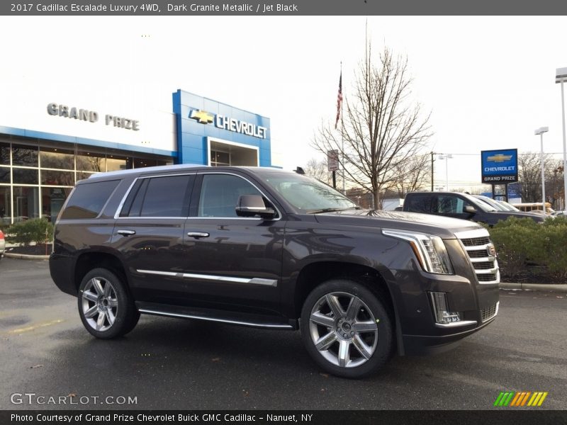 Dark Granite Metallic / Jet Black 2017 Cadillac Escalade Luxury 4WD