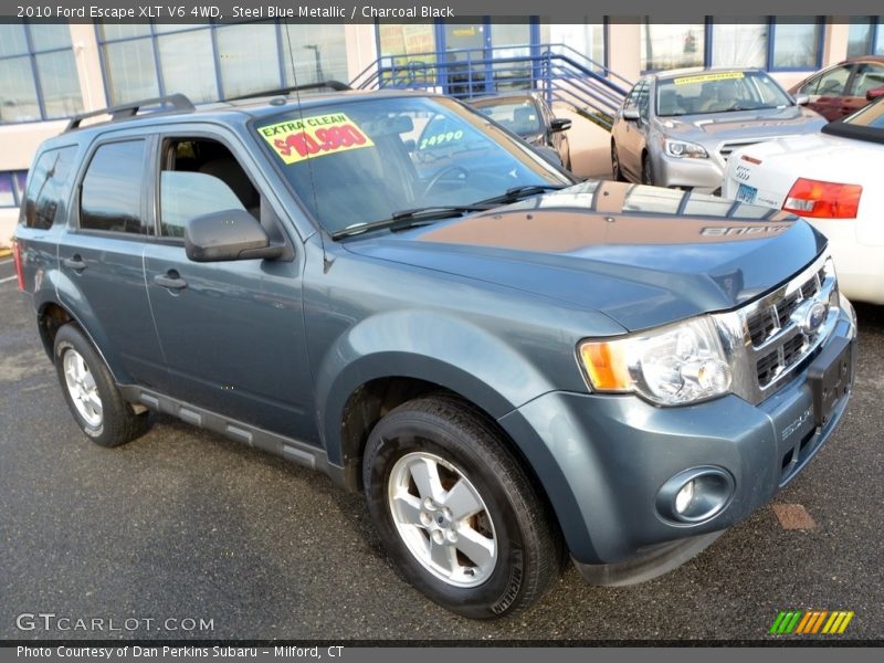 Steel Blue Metallic / Charcoal Black 2010 Ford Escape XLT V6 4WD