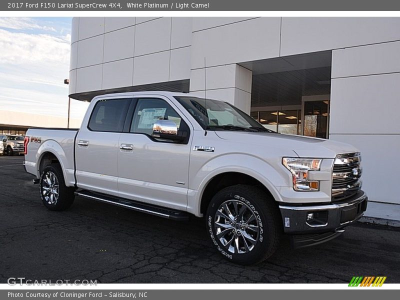 White Platinum / Light Camel 2017 Ford F150 Lariat SuperCrew 4X4