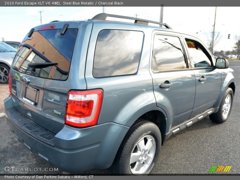 Steel Blue Metallic / Charcoal Black 2010 Ford Escape XLT V6 4WD