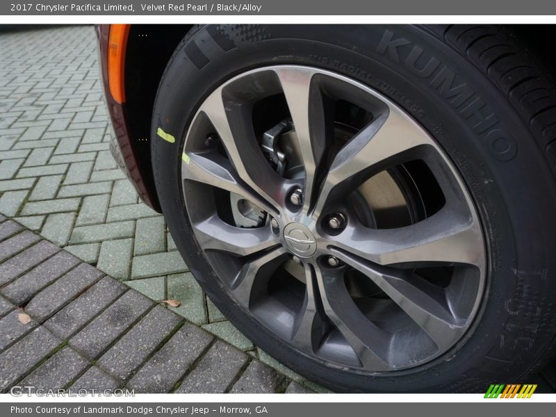 Velvet Red Pearl / Black/Alloy 2017 Chrysler Pacifica Limited